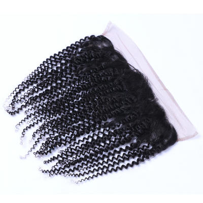 Jerry Curly Lace Frontal Brazilian Human Hair  Ear To Ear Lace Frontals