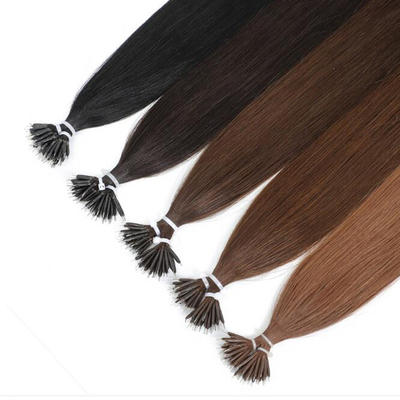 Remy Human Real Hair Extensions Straight Nano Ring  Hair Extension