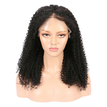 Parksonhair Kinky Curly Full Lace Wigs Brazilian Hair Unprocessed