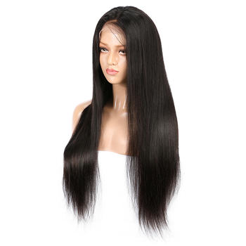 Parksonhair Natural Straight 360 Degree Lace Wig Natural with Baby Hair